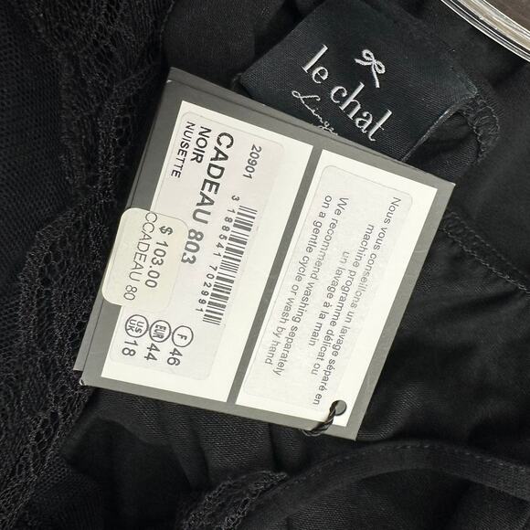 Le Chat Lingerie Womens Slip Dress Size 18 Black Festival Fairy Grunge Lace - Picture 4 of 9